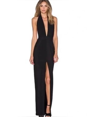chinese dress ladies The Lea Maxi Dress in Ruby – Solace London main image 1